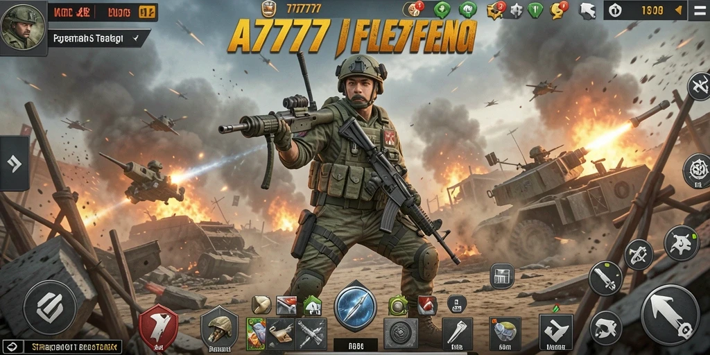 Tampilan menarik dari gameplay A7777 yang intens.