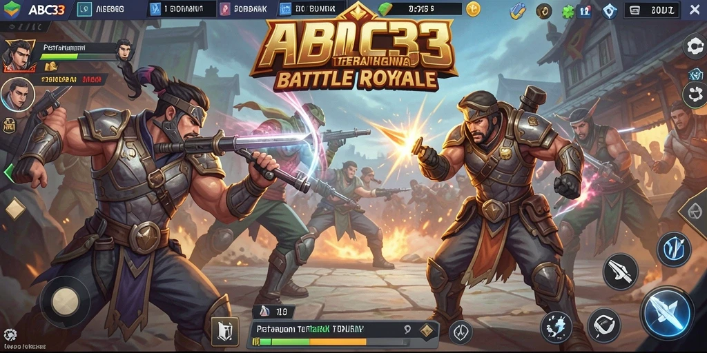 Gameplay seru di ABC33 dengan aksi pertempuran Battle Royale.