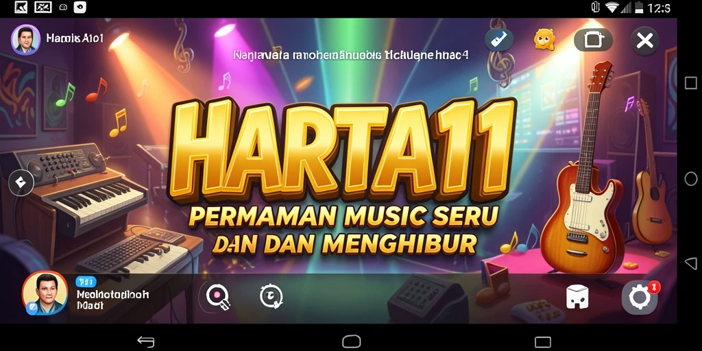 Tampilan gameplay HARTA11 yang menyenangkan dan interaktif dalam permainan musik.