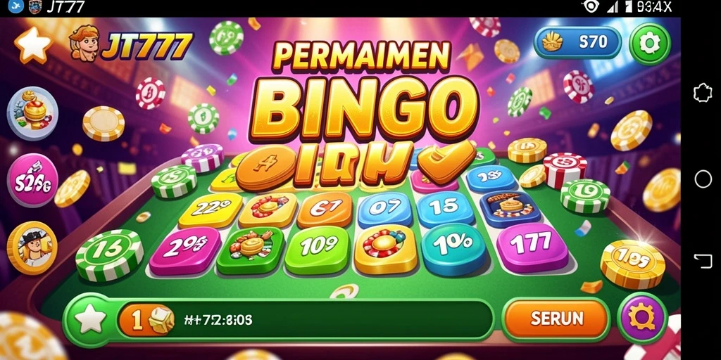 Tampilan gameplay seru dalam permainan Bingo JT777.
