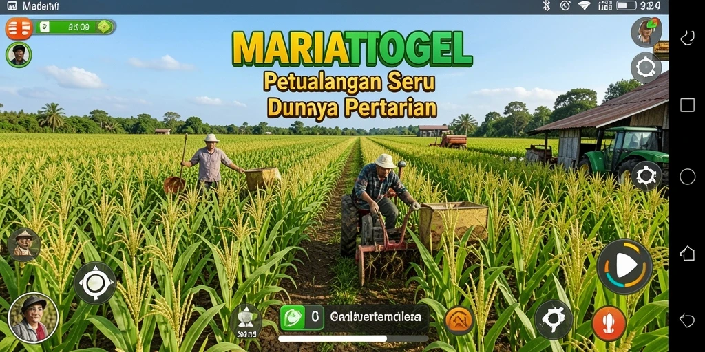 Tampilan menarik dari gameplay <strong>MARIATOGEL</strong> yang menampilkan aktivitas pertanian.