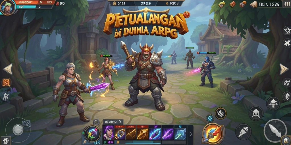 Tampilan ilustratif dari gameplay action RPG yang mendebarkan.