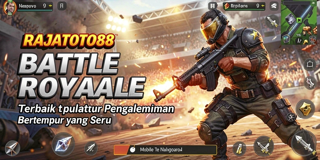Gameplay Battle Royale yang mendebarkan dan seru di RAJATOTO88.